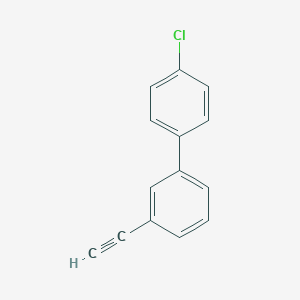 molecular formula C14H9Cl B2388757 1-Chloro-4-(3-ethynylphenyl)benzene CAS No. 2490403-91-1