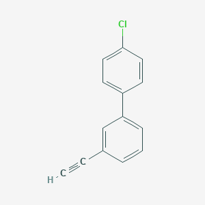 molecular formula C14H9Cl B2388757 1-Chlor-4-(3-Ethinylphenyl)benzol CAS No. 2490403-91-1