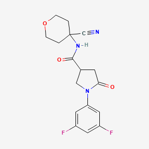 N-(4-cyanooxan-4-yl)-1-(3,5-difluorophenyl)-5-oxopyrrolidine-3-carboxamide