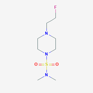 4-(2-fluoroethyl)-N,N-dimethylpiperazine-1-sulfonamide