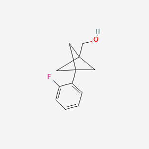 [3-(2-Fluorophenyl)-1-bicyclo[1.1.1]pentanyl]methanol