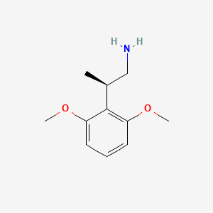 (2R)-2-(2,6-Dimethoxyphenyl)propan-1-amine