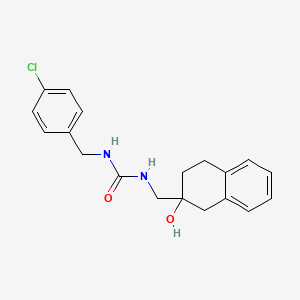 1-(4-Chlorobenzyl)-3-((2-hydroxy-1,2,3,4-tetrahydronaphthalen-2-yl)methyl)urea