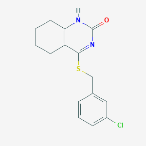 4-((3-chlorobenzyl)thio)-5,6,7,8-tetrahydroquinazolin-2(1H)-one