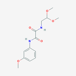 molecular formula C13H18N2O5 B2388841 N-(2,2-dimethoxyethyl)-N'-(3-methoxyphenyl)oxamide CAS No. 898358-09-3