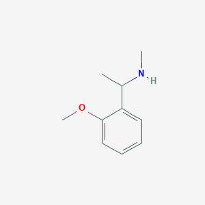 molecular formula C10H15NO B2388842 N-[1-(2-méthoxyphényl)éthyl]-N-méthylamine CAS No. 921074-81-9