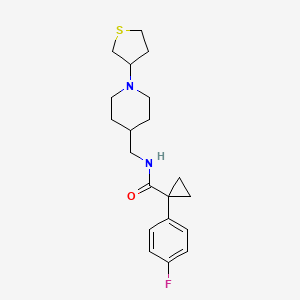 1-(4-fluorophenyl)-N-((1-(tetrahydrothiophen-3-yl)piperidin-4-yl)methyl)cyclopropanecarboxamide