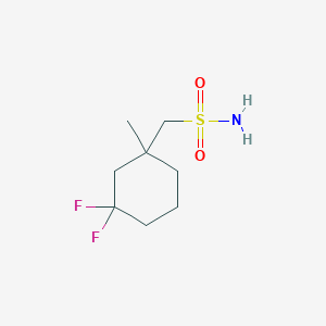 molecular formula C8H15F2NO2S B2388854 (3,3-Difluoro-1-methylcyclohexyl)methanesulfonamide CAS No. 2411289-62-6