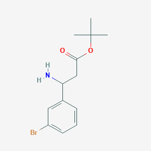 molecular formula C13H18BrNO2 B2388859 Tert-butyl 3-amino-3-(3-bromophenyl)propanoate CAS No. 2248408-41-3