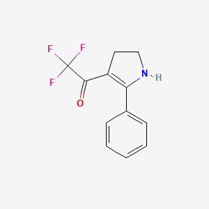 2,2,2-trifluoro-1-(2-phenyl-4,5-dihydro-1H-pyrrol-3-yl)ethanone