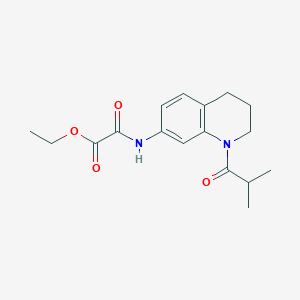 Ethyl 2-((1-isobutyryl-1,2,3,4-tetrahydroquinolin-7-yl)amino)-2-oxoacetate