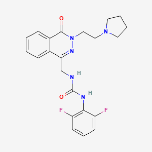 1-(2,6-Difluorophenyl)-3-((4-oxo-3-(2-(pyrrolidin-1-yl)ethyl)-3,4-dihydrophthalazin-1-yl)methyl)urea