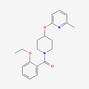 molecular formula C20H24N2O3 B2388908 (2-Ethoxyphenyl)(4-((6-methylpyridin-2-yl)oxy)piperidin-1-yl)methanone CAS No. 1797756-40-1