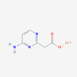 molecular formula C6H6LiN3O2 B2388913 Lithium(1+) ion 2-(4-aminopyrimidin-2-yl)acetate CAS No. 1909347-95-0