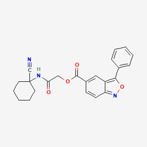 [(1-Cyanocyclohexyl)carbamoyl]methyl 3-phenyl-2,1-benzoxazole-5-carboxylate