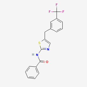 N-{5-[3-(trifluoromethyl)benzyl]-1,3-thiazol-2-yl}benzamide