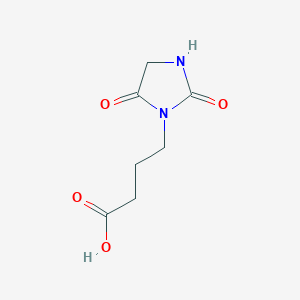 molecular formula C7H10N2O4 B2388928 4-(2,5-Dioxo-imidazolidin-1-yl)-butyric acid CAS No. 793678-99-6