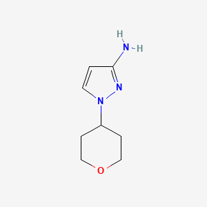 molecular formula C8H13N3O B2388947 1-(oxan-4-yl)-1H-pyrazol-3-amine CAS No. 1339391-39-7