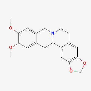 molecular formula C20H21NO4 B2388951 10,11-Dimethoxy-6,8,13,13a-tetrahydro-5H-[1,3]dioxolo[4,5-g]isoquinolino[3,2-a]isoquinoline CAS No. 6656-19-5