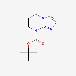 molecular formula C11H17N3O2 B2388953 叔丁基6,7-二氢-5H-咪唑并[1,2-a]嘧啶-8-羧酸酯 CAS No. 2386720-52-9