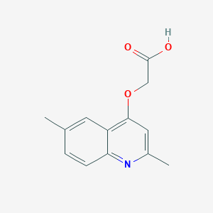 molecular formula C13H13NO3 B2388981 (2,6-Dimethyl-quinolin-4-yloxy)-acetic acid CAS No. 123452-94-8
