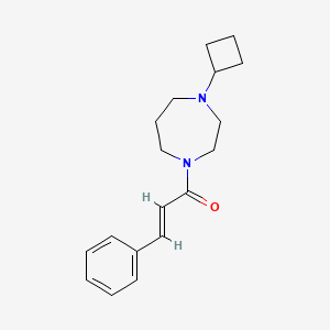 molecular formula C18H24N2O B2388983 (E)-1-(4-cyclobutyl-1,4-diazepan-1-yl)-3-phenylprop-2-en-1-one CAS No. 2321342-48-5