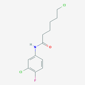 N1-(3-chloro-4-fluorophenyl)-6-chlorohexanamide