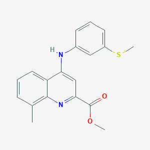 molecular formula C19H18N2O2S B2388987 1-(4-methoxyphenyl)-N-propyl-5-pyridin-3-yl-1H-1,2,3-triazole-4-carboxamide CAS No. 1207048-26-7