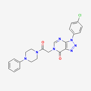 B2388992 3-(4-chlorophenyl)-6-(2-oxo-2-(4-phenylpiperazin-1-yl)ethyl)-3H-[1,2,3]triazolo[4,5-d]pyrimidin-7(6H)-one CAS No. 872590-72-2