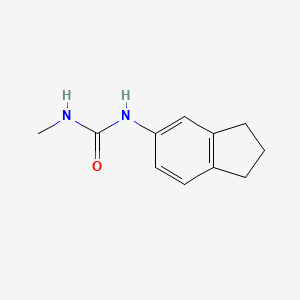 molecular formula C11H14N2O B2389004 1-(2,3-二氢-1H-茚-5-基)-3-甲基脲 CAS No. 1592510-65-0