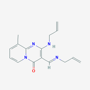2-(allylamino)-3-[(E)-(allylimino)methyl]-9-methyl-4H-pyrido[1,2-a]pyrimidin-4-one