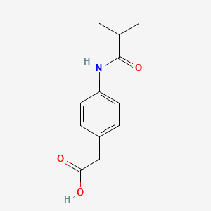 molecular formula C12H15NO3 B2389049 2-(4-Isobutyramidophenyl)acetic acid CAS No. 89625-66-1