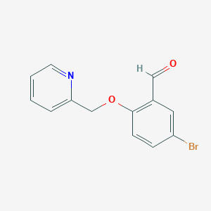 5-Bromo-2-(pyridin-2-ylmethoxy)benzaldehyde