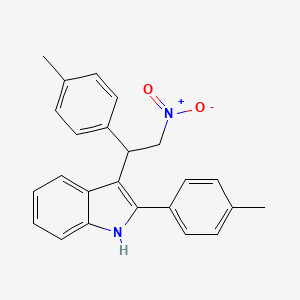 2-(4-methylphenyl)-3-[1-(4-methylphenyl)-2-nitroethyl]-1H-indole