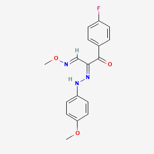 3-(4-fluorophenyl)-2-[2-(4-methoxyphenyl)hydrazono]-3-oxopropanal O-methyloxime