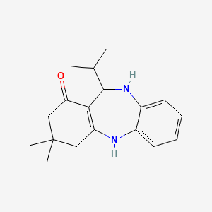 9,9-dimethyl-6-propan-2-yl-6,8,10,11-tetrahydro-5H-benzo[b][1,4]benzodiazepin-7-one