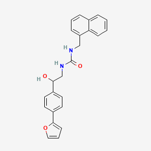 molecular formula C24H22N2O3 B2389058 3-{2-[4-(Furan-2-yl)phenyl]-2-hydroxyethyl}-1-[(naphthalen-1-yl)methyl]urea CAS No. 2097914-65-1