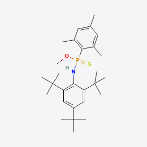 2,4,6-tritert-butyl-N-[methoxy-(2,4,6-trimethylphenyl)phosphinothioyl]aniline