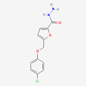 5-[(4-Chlorophenoxy)methyl]furan-2-carbohydrazide