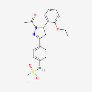 N-(4-(1-acetyl-5-(2-ethoxyphenyl)-4,5-dihydro-1H-pyrazol-3-yl)phenyl)ethanesulfonamide