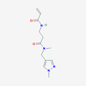 N-Methyl-N-[(1-methylpyrazol-4-yl)methyl]-3-(prop-2-enoylamino)propanamide
