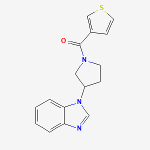 (3-(1H-benzo[d]imidazol-1-yl)pyrrolidin-1-yl)(thiophen-3-yl)methanone