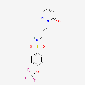 N-(3-(6-oxopyridazin-1(6H)-yl)propyl)-4-(trifluoromethoxy)benzenesulfonamide