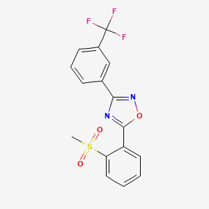 Methyl 2-{3-[3-(trifluoromethyl)phenyl]-1,2,4-oxadiazol-5-yl}phenyl sulfone