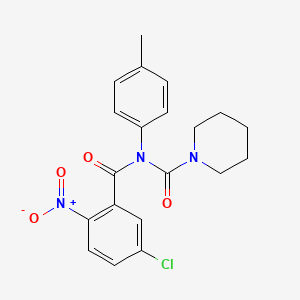 N-(5-chloro-2-nitrobenzoyl)-N-(p-tolyl)piperidine-1-carboxamide