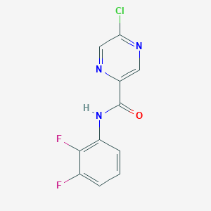 molecular formula C11H6ClF2N3O B2389141 5-chloro-N-(2,3-difluorophenyl)pyrazine-2-carboxamide CAS No. 1988352-30-2