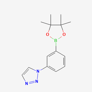 1-[3-(Tetramethyl-1,3,2-dioxaborolan-2-yl)phenyl]-1H-1,2,3-triazole
