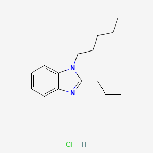 molecular formula C15H23ClN2 B2389155 1-pentyl-2-propyl-1H-benzo[d]imidazole hydrochloride CAS No. 1217113-39-7