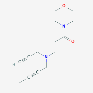 3-[(But-2-yn-1-yl)(prop-2-yn-1-yl)amino]-1-(morpholin-4-yl)propan-1-one