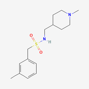 molecular formula C15H24N2O2S B2389161 N-((1-甲基哌啶-4-基)甲基)-1-(间甲苯基)甲磺酰胺 CAS No. 953207-48-2